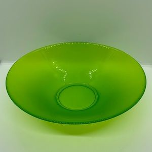 IKEA 10-Inch Green Glass Bowl
